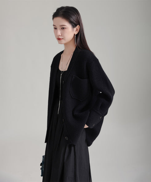Rib Knit Cardigan